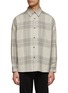 ATTACHMENT - FLANNEL CHECK OVERSIZED LONG SLEEVE SHIRT