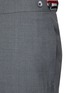 THOM BROWNE - Four Bar Stripe Wool Low Waist Suiting Pants