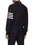 Back View - Click To Enlarge - THOM BROWNE - 4-BAR PLAIN WEAVE SUITING BLOUSON JACKET