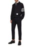 Figure View - Click To Enlarge - THOM BROWNE - 4-BAR PLAIN WEAVE SUITING BLOUSON JACKET