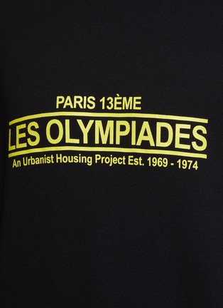  - SONG FOR THE MUTE - ‘LES OLYMPIADES’ PRINT GYM PULLOVER SWEATSHIRT