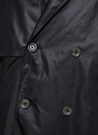  - SONG FOR THE MUTE - Adjustable Buttoned Waist Nylon Trench Coat