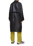 Back View - Click To Enlarge - SONG FOR THE MUTE - Adjustable Buttoned Waist Nylon Trench Coat
