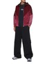 Figure View - Click To Enlarge - SONG FOR THE MUTE - MULTI FABRIC PANELS HOODED ZIP UP JACKET
