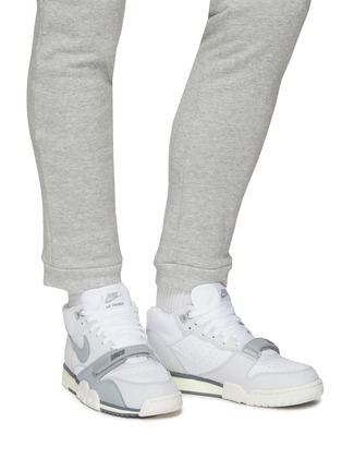 Figure View - Click To Enlarge - NIKE - ‘AIR TRAINER 1 SP’ MID TOP LACE UP SNEAKERS