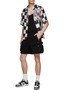 Figure View - Click To Enlarge - AMIRI - X WES LANG GRAPHIC PRINT CHEQUERED SILK TWILL BOWLING SHIRT