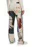 Back View - Click To Enlarge - AMIRI - x Wes Lang 'Blood 38' Cotton Tapestry Jacquard Flared Pants