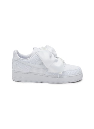 Main View - Click To Enlarge - NIKE - ‘AIR FORCE 1 '07 LX’ BOW APPLIQUÉ LOW TOP LACE UP SNEAKERS