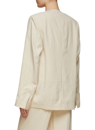 Back View - Click To Enlarge - TOTEME - COLLARLESS SUIT BLAZER