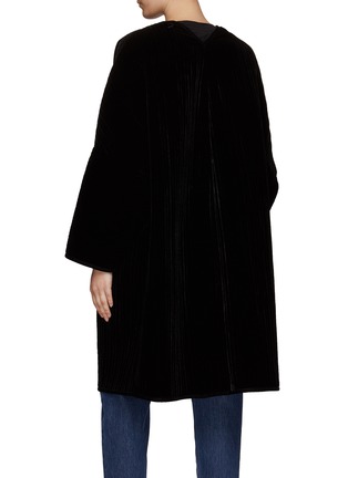 Back View - Click To Enlarge - TOTEME - QUILTED VELVET COAT