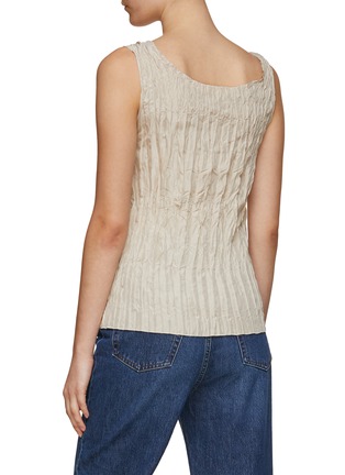 Back View - Click To Enlarge - TOTEME - CRINKLED SILK TANK TOP
