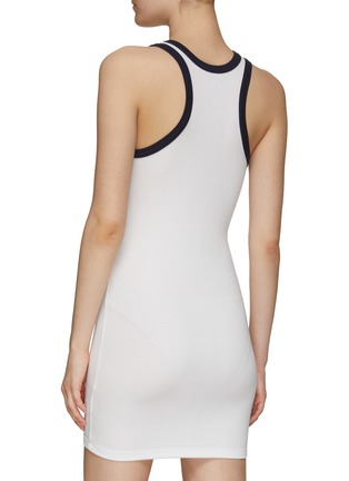 Back View - Click To Enlarge - SPLITS59 - Contrasting Trim Sleeveless Mini Tennis Dress