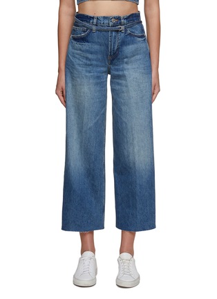 Main View - Click To Enlarge - FRAME - ‘Pixie’ High Rise Baggy Cropped Jeans