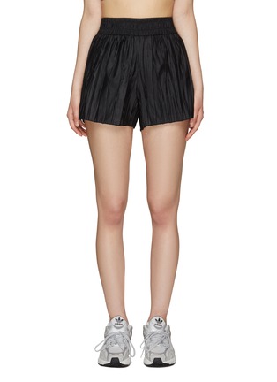 Main View - Click To Enlarge - FRAME - Elastic Waist Pleated Shorts