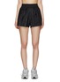 Main View - Click To Enlarge - FRAME - Elastic Waist Pleated Shorts