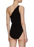 Back View - Click To Enlarge - NORMA KAMALI - ‘Diana Mio' Shirred Sides One Shoulder Swimsuit
