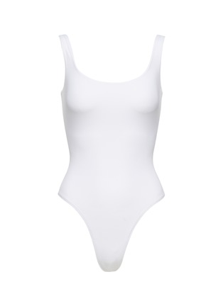 Main View - Click To Enlarge - NORMA KAMALI - ‘Low Back X Mio' Scoop Neck Low Lattice Back Swimsuit