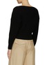 Back View - Click To Enlarge - AERON - ‘Mount’ Ribbed Knit Cropped Cardigan