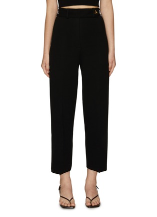 Main View - Click To Enlarge - AERON - ‘Madeleine’ Pleated Knit Cropped Pants