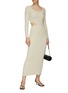 Figure View - Click To Enlarge - AERON - ‘Vivier’ Cut-Out Waist Long-Sleeved Maxi Dress