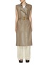 Main View - Click To Enlarge - AERON - ‘DELRAY’ BELTED SLEEVELESS LONG LEATHER GILET