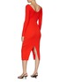 Back View - Click To Enlarge - AERON - ‘Rivoli’ Spaghetti Strap Ribbed V-Neck Long Dress