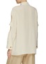 Back View - Click To Enlarge - AERON - ‘VENDOME’ BUTTON EMBELLISHED OVERSIZE CUTOUT DETAIL SLEEVE SILK SHIRT