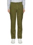 Main View - Click To Enlarge - OFFICINE GÉNÉRALE - ‘ORSON’ FLAT FRONT TAPERED COTTON TWILL CARGO PANTS