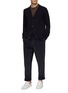 Figure View - Click To Enlarge - OFFICINE GÉNÉRALE - ‘Brent’ Polo Collar Wool Cardigan