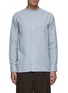 Main View - Click To Enlarge - OFFICINE GÉNÉRALE - ‘Gaston’ Mandarin Collar Cotton Striped Shirt