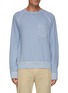 Main View - Click To Enlarge - OFFICINE GÉNÉRALE - ‘CHRIS' CREW NECK LOOPBACK FLEECE SWEATSHIRT