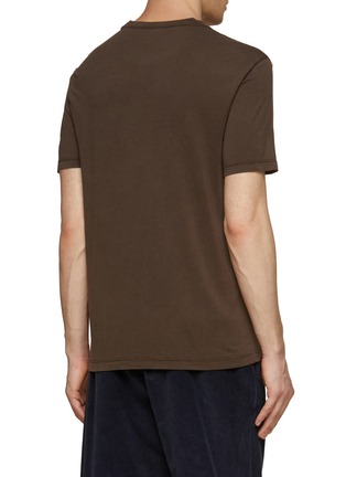 Back View - Click To Enlarge - OFFICINE GÉNÉRALE - Lightweight Short Sleeved Pocket T-Shirt