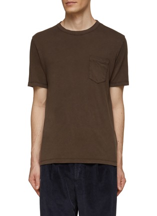 Main View - Click To Enlarge - OFFICINE GÉNÉRALE - Lightweight Short Sleeved Pocket T-Shirt