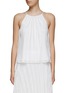 Main View - Click To Enlarge - THEORY - LACE PLEATED DETAIL HALTER NECK TOP