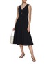 Figure View - Click To Enlarge - THEORY - SLEEVELESS CUTOUT DETAIL MIDI DRESS