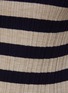 THEORY - Striped Wool Rib Knit Tank Top