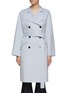 Main View - Click To Enlarge - THEORY - Belted Cashmere-Wool Blend Double Breasted Coat