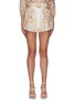 Main View - Click To Enlarge - ZIMMERMANN - ‘JEANNIE’ FLORAL PRINT LINEN TUCK SHORTS