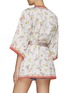 Back View - Click To Enlarge - ALICE + OLIVIA - ‘DOMINO’ FLORAL PRINT REVERSIBLE BELTED KIMONO