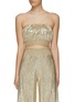 Main View - Click To Enlarge - ALICE & OLIVIA - ‘WENDEE’ CMOSKED WAIST SPAGHETTI STRAP TOP