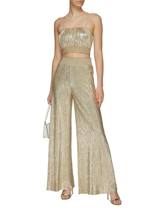Figure View - Click To Enlarge - ALICE & OLIVIA - ‘WENDEE’ CMOSKED WAIST SPAGHETTI STRAP TOP