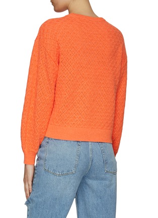 Back View - Click To Enlarge - ALICE + OLIVIA - ‘ANGELINE’ EASY CROP LONG SLEEVE PULLOVER
