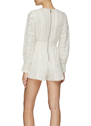 Back View - Click To Enlarge - ALICE & OLIVIA - ‘DARLA’ EMBROIDERY ROMPER