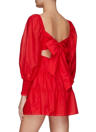 Back View - Click To Enlarge - ALICE & OLIVIA - ‘ROWEN’ SQUARE NECK BABYDOLL DRESS
