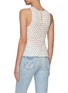 Back View - Click To Enlarge - ALICE & OLIVIA - ‘REVA’ PEARL DETAIL CROCHET KNIT TANK TOP