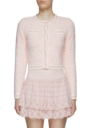 Main View - Click To Enlarge - ALICE + OLIVIA - ‘NOELLA' CROPPED CARDIGAN