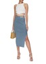 Figure View - Click To Enlarge - ALICE & OLIVIA - ‘LATIA’ STRAPPY TIE WAIST CROPPED TANK TOP