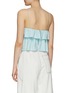 Back View - Click To Enlarge - ALICE & OLIVIA - ‘MARYLYNN’ RUFFLE DETAIL COTTON CROP TOP
