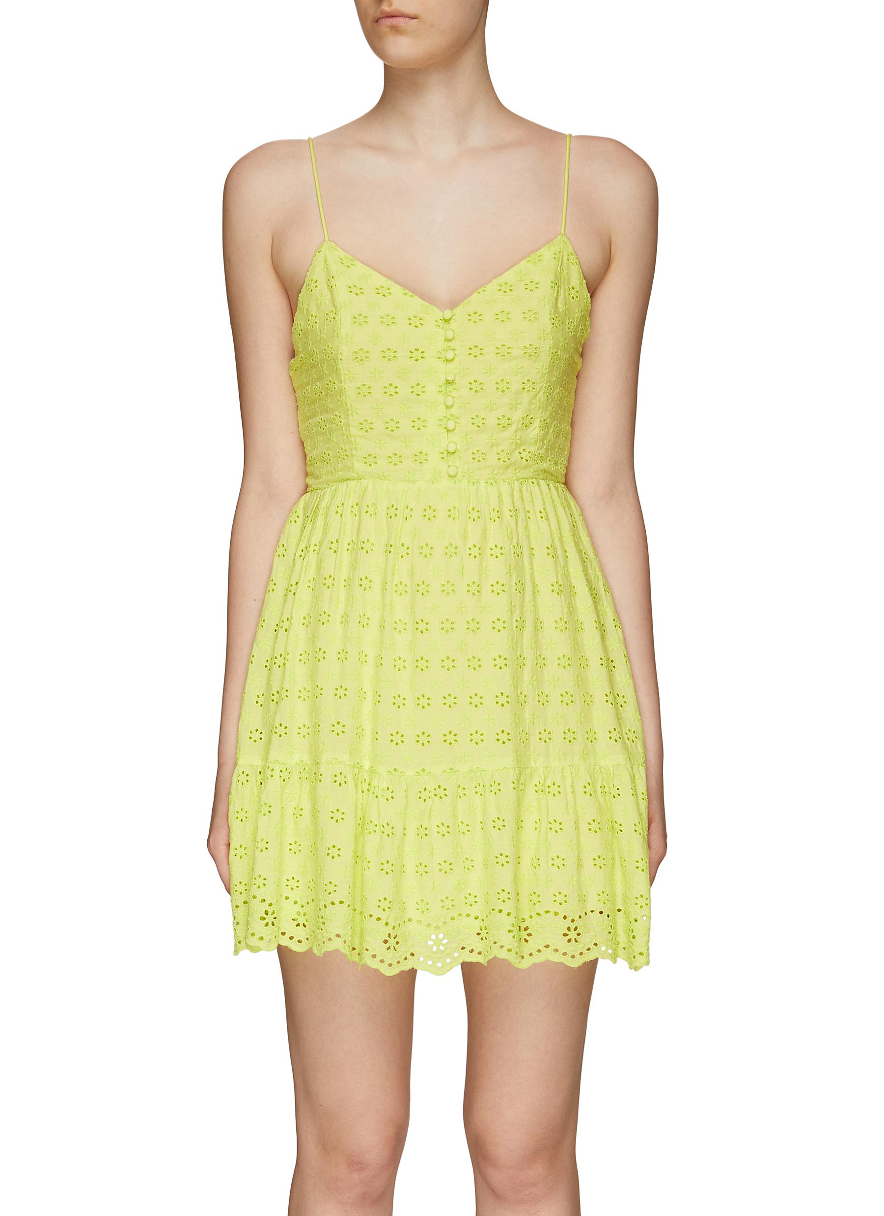 FAE' EYELET DETAIL SPAGHETTI STRAP MINI 