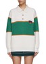 Main View - Click To Enlarge - BARRIE - OVERSIZE LOGO PATCH POLO SHIRT